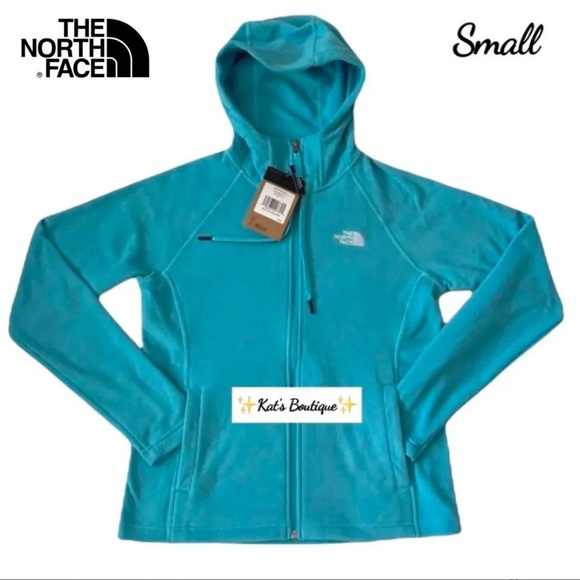 (NWT) The North Face Women's 100 Glacier Full-Zip Hoodie in Maui Blue, Small - Picture 11 of 16